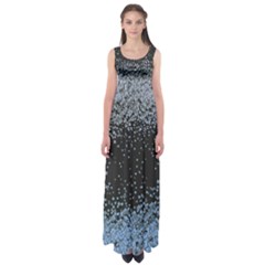 Blue Gray Snowy Empire Waist Maxi Dress Clone by CoolDesigns