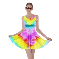 Unicorn Rainbow Colorful Tie Dye Skater Dress by CoolDesigns