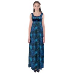 Blue Night Night Empire Waist Maxi Dress by CoolDesigns