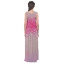 Pink Gray Snowy Empire Waist Maxi Dress View2