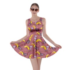 Toco Toucan Indian Red Stretch Skater Dress by CoolDesigns