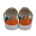 Orange and Cyan Space Galaxy Printed Womens Canvas Slip Ons View4