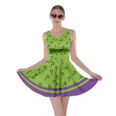 Question Mark Costume Green Skater Dress by CoolDesigns