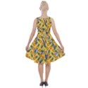 Fun Pineapple Yellow Summer Knee Length Skater Dress With Pockets View2