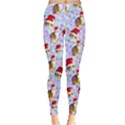 Adorable Kitty Cats Violet Xmas Lights Leggings View1