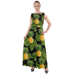 Black Pineapple 2 Chiffon Mesh Maxi Dress by CoolDesigns