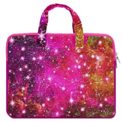 Constellation Deep Pink Space Astronomy Galaxy Carrying Handbag Laptop 16  Double Pocket Laptop Bag  by CoolDesigns