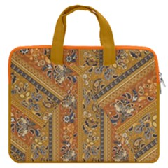 Patchwork Goldenrod Autumn Leaves Laptop Bag (16 ) by CoolDesigns