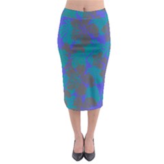 Blue Hawaii Midi Pencil Skirt by CoolDesigns