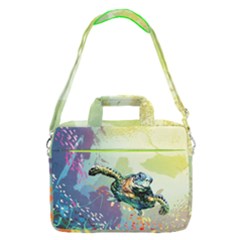 Colorful Green Turtles Fish Sea Animal 16  Shoulder Laptop by CoolDesigns