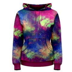 Colorful Space Fun Night Sky Moon Stars Pullover Hoodie Sweatshirt by CoolDesigns