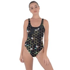 Bee Honeycombs Black Honey Insect Bring Sexy Back Swimsuit by CoolDesigns
