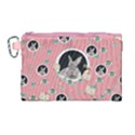 Cute Pink Alice Rabbit Canvas Cosmetic Bag View1