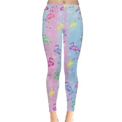 Cute Flamingos Light Colorful Leggings by CoolDesigns