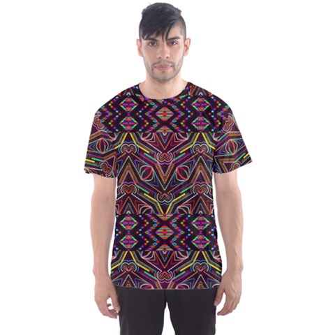 Traditional African Dashiki Brown Men s Sports Mesh Tee by CoolDesigns