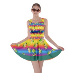 Cute Bear Rainbow St Patricks Day Skater Dress by CoolDesigns