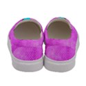 Peace Love Groovy Violet Design Womens Slip Ons View4