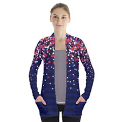 Memorial Day Open Front Pocket Cardigan by CoolDesigns