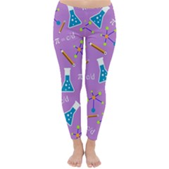 Chemistry Science Pattern Violet Classic Winter Leggings by CoolDesigns