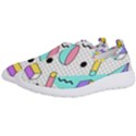 Tridimensional Pastel Shapes Background Memphis Style Men s Slip On Sneakers View2