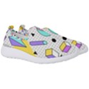 Tridimensional Pastel Shapes Background Memphis Style Men s Slip On Sneakers View3