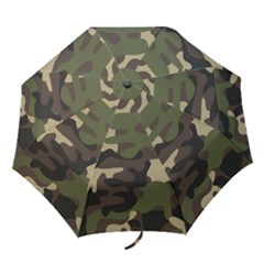 Texture Military Camouflage Repeats Seamless Army Green Hunting Folding Umbrellas by Bedest