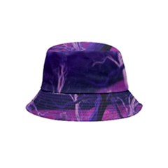 Forest Night Sky Clouds Mystical Bucket Hat (kids) by Bedest