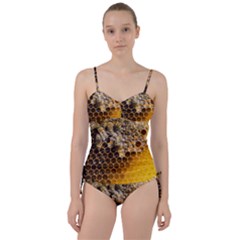 Honeycomb With Bees Sweetheart Tankini Set by Bedest