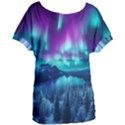 Lake Aurora Borealis Women s Oversized T-Shirt View1