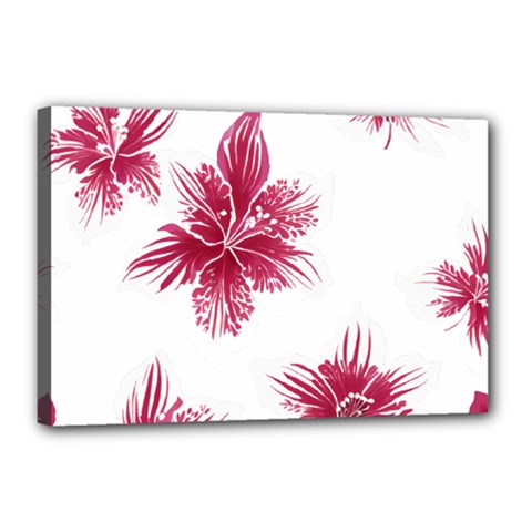 Hawaiian Flowers Canvas 18  X 12  (stretched)