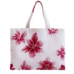 Hawaiian Flowers Zipper Mini Tote Bag