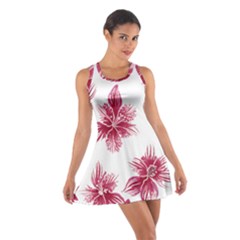Hawaiian Flowers Cotton Racerback Dress