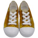 Light Beer Texture Foam Drink In A Glass Kids  Low Top Canvas Sneakers View1