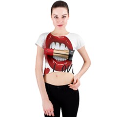 Adobe Express 20220717 1721280 9235749027681339 Fashion-printed-clothing-accessories (1) Crew Neck Crop Top