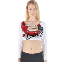 Adobe Express 20220717 1721280 9235749027681339 Fashion-printed-clothing-accessories (1) Long Sleeve Crop Top