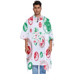Christmas-texture-mapping-pattern-christmas-pattern-1bb24435f024a2a0b338c323e4cb4c29 Men s Hooded Rain Ponchos by saad11