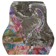Wing On Abstract Delta Car Seat Back Cushion  by kaleidomarblingart