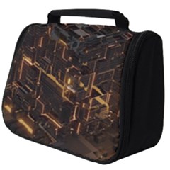 Cube Forma Glow 3d Volume Full Print Travel Pouch (big) by Bedest
