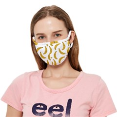 Banana Fruit Yellow Summer Crease Cloth Face Mask (adult)