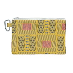 Digital Paper African Tribal Canvas Cosmetic Bag (large)