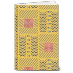 Digital Paper African Tribal 8  X 10  Hardcover Notebook