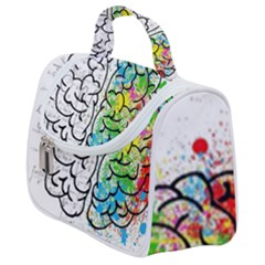 Brain Mind Psychology Idea Drawing Short Overalls Satchel Handbag by Azkajaya