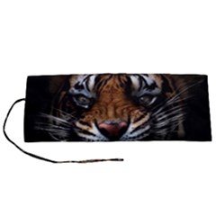 Tiger Angry Nima Face Wild Roll Up Canvas Pencil Holder (s) by Cemarart