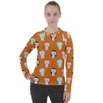 Cute Penguin Funny Pattern Women s Pique Long Sleeve T-Shirt