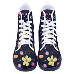 Beautiful Flower Plants Aesthetic Secret Garden Women s High-top Canvas Sneakers by Grandong