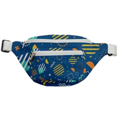Flat Design Geometric Shapes Background Fanny Pack by Grandong