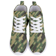 Camouflage Pattern Background Women s Lightweight High Top Sneakers by Grandong