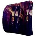 Tardis Regeneration Art Doctor Who Paint Purple Sci Fi Space Star Time Machine Back Support Cushion View3