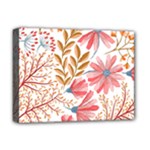 Red Flower Seamless Floral Flora Deluxe Canvas 16  x 12  (Stretched) 