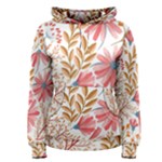 Red Flower Seamless Floral Flora Women s Pullover Hoodie
